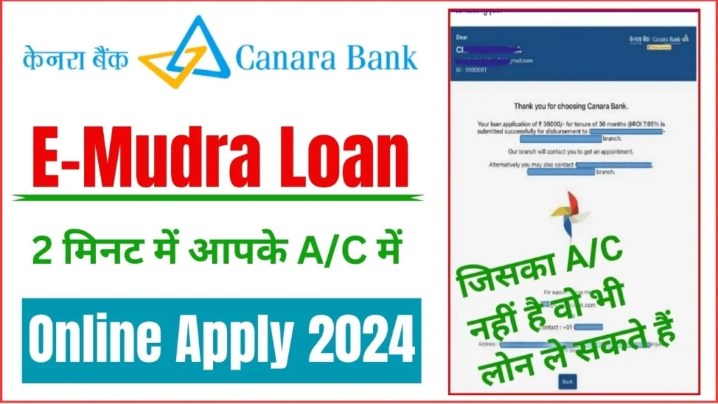 Canara Bank Mudra Loan 2024