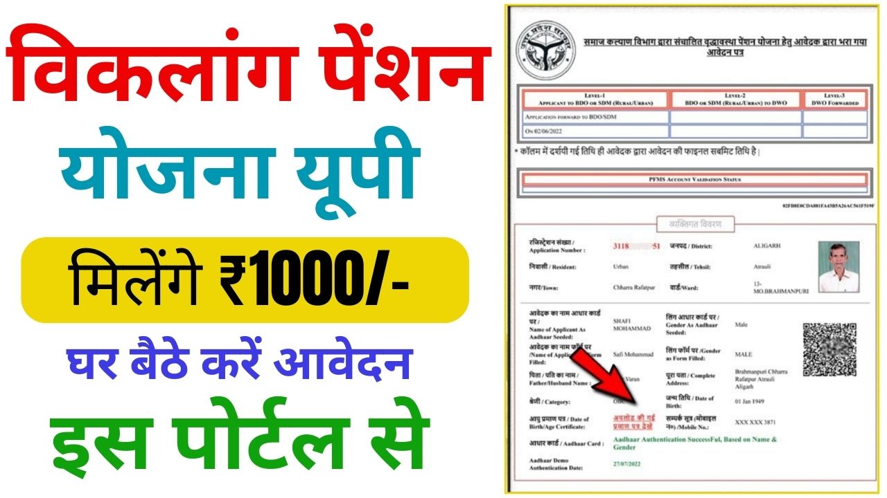 UP Viklang Pension Yojana 2024